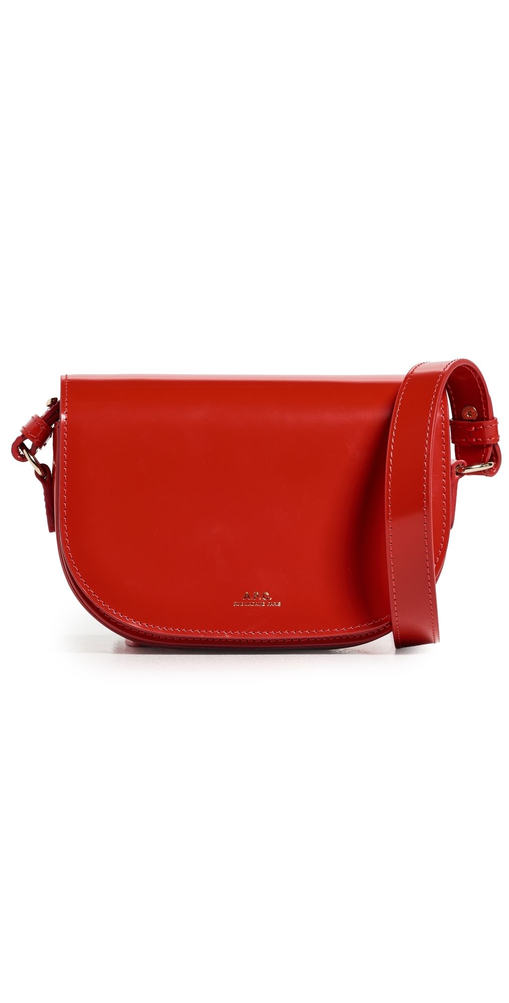 A. P.C. Le B-Side Small Crossbody Bag Bright Red One Size