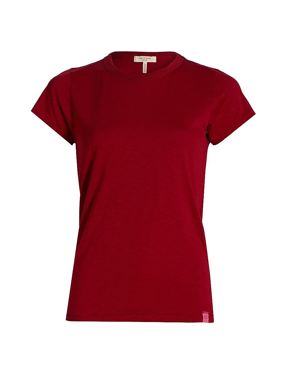 Women's The Slub Cotton T-Shirt - Ruby - Size XL
