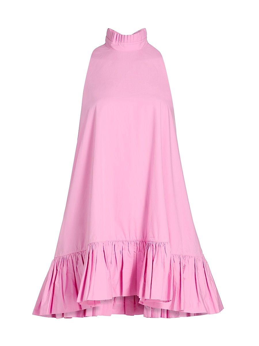 Women's Alcott Poplin Ruffle Minidress - Bubblegum - Size Large