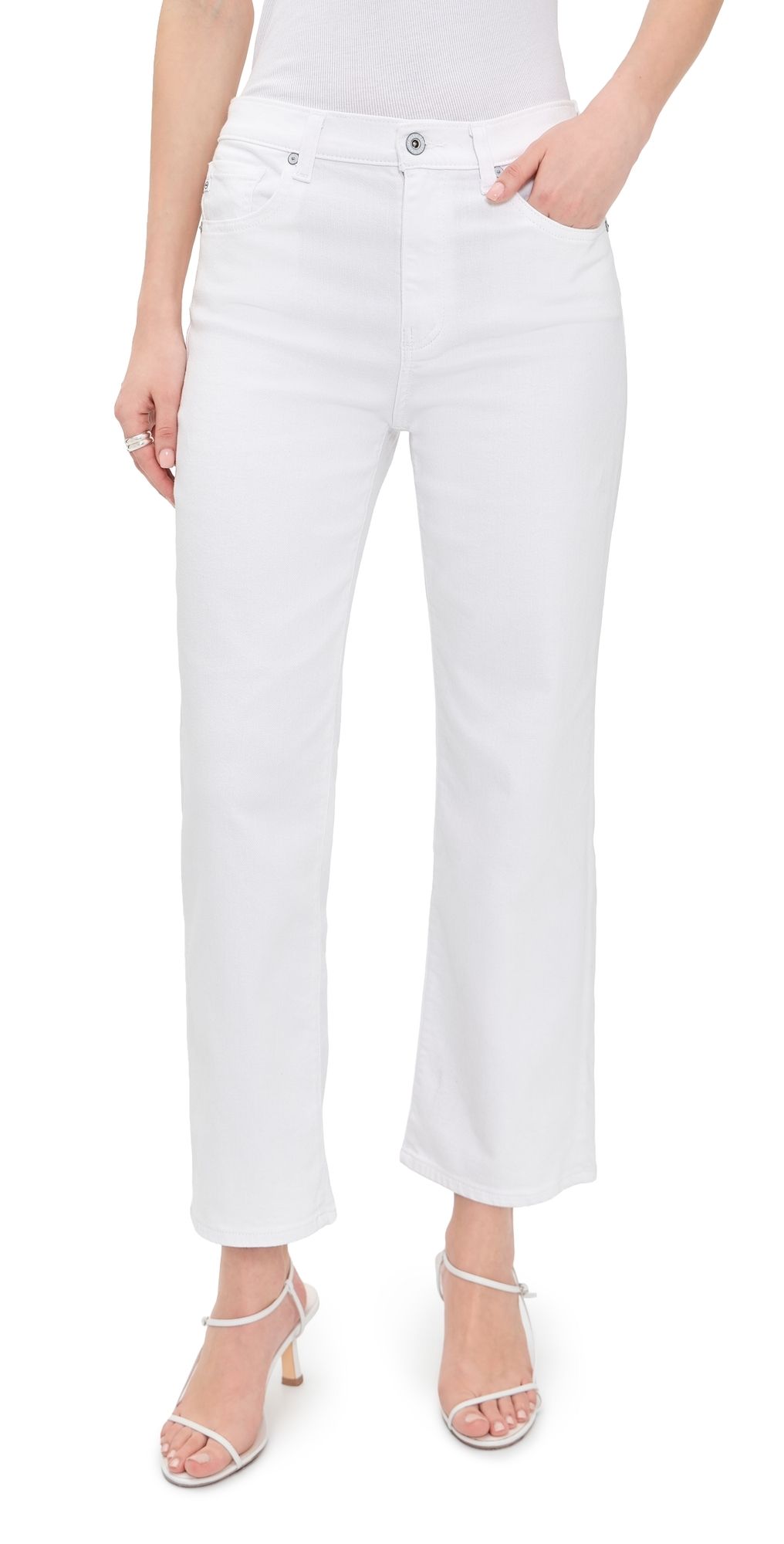 AG Brinley Crop Jeans GALLERY WHITE 23