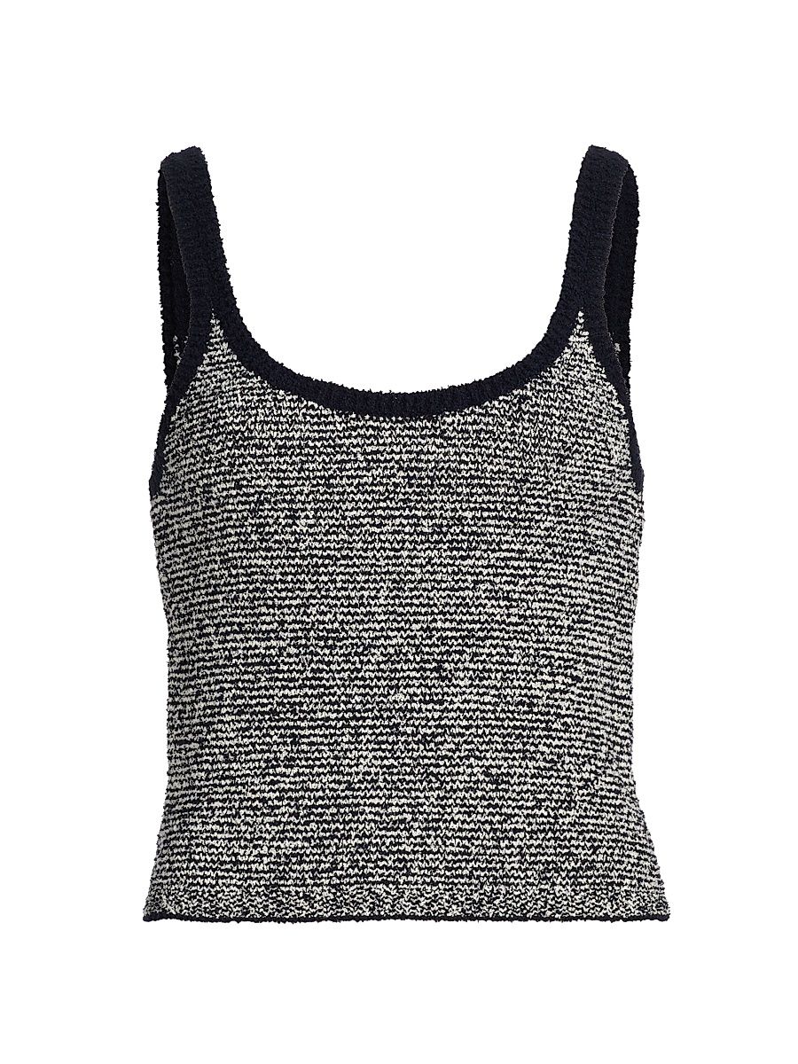 Women's Textured Micro-Striped Tank - Coastal Oat Shell - Size XL