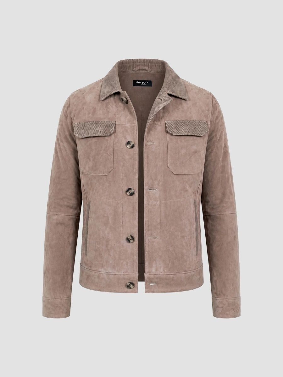 Maceoo Men's Leather Jacket - Brown - Size XXXL