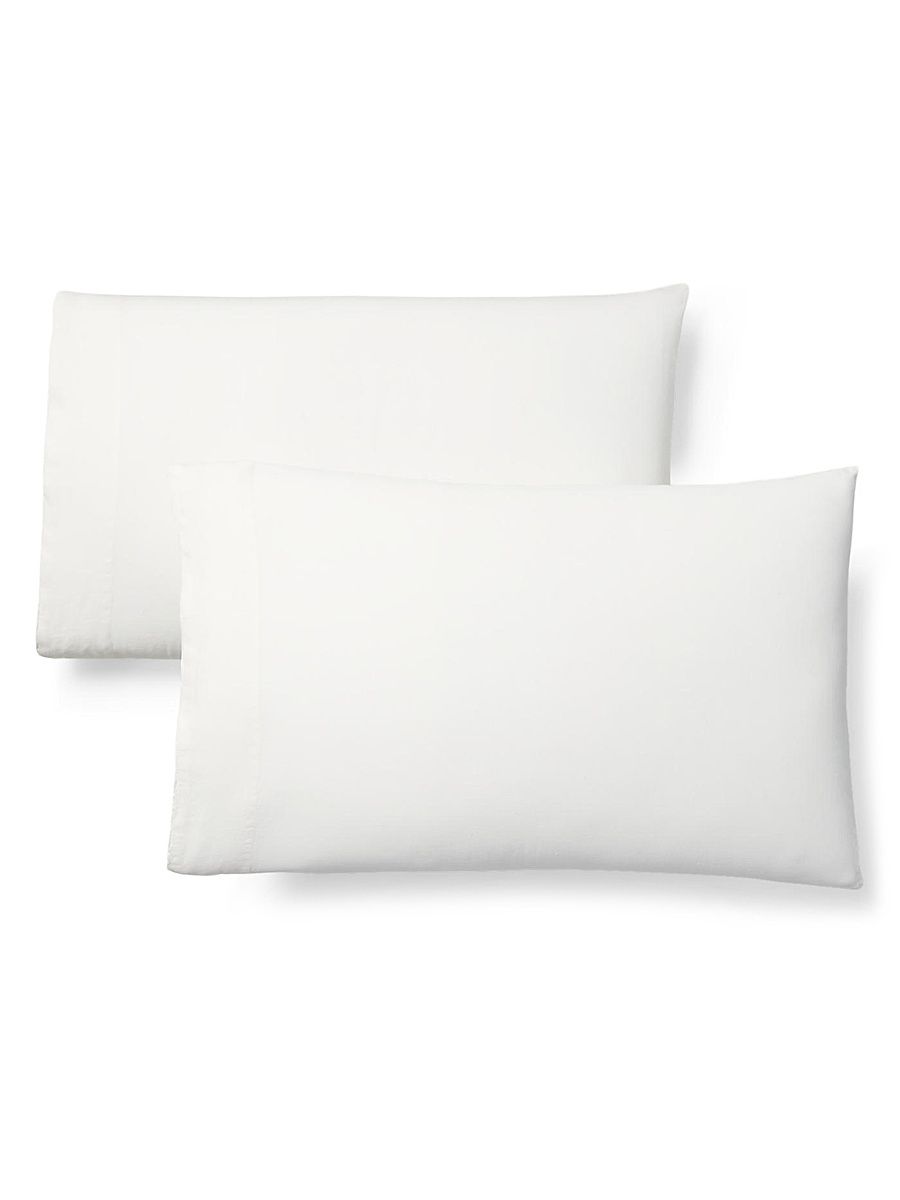 RL Linen Pillowcase - Alabaster - Size King