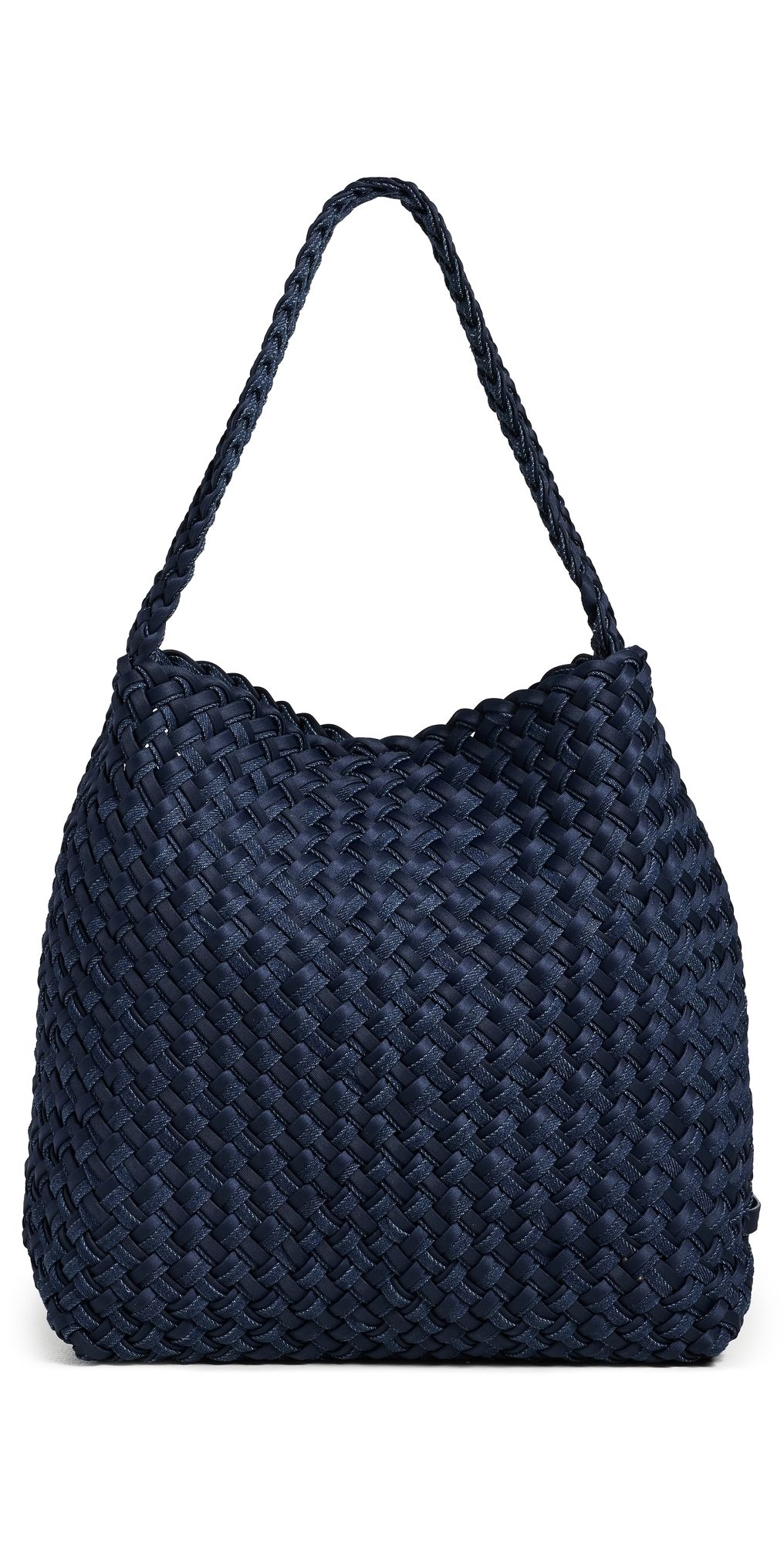 NAGHEDI Nomad Medium Hobo Bag Indigo (Double Weave) One Size