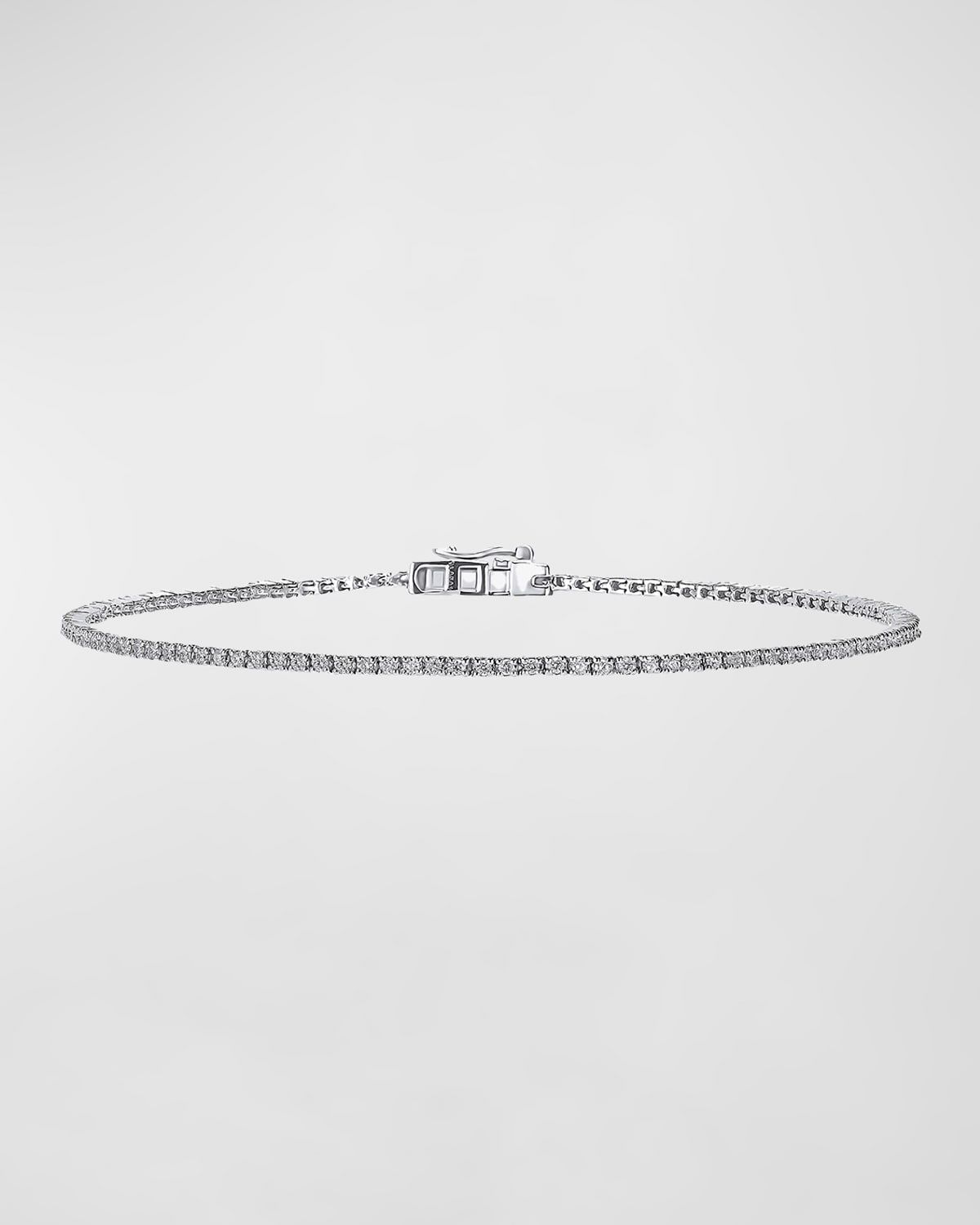 14K Gold Skinny Diamond Tennis Bracelet
