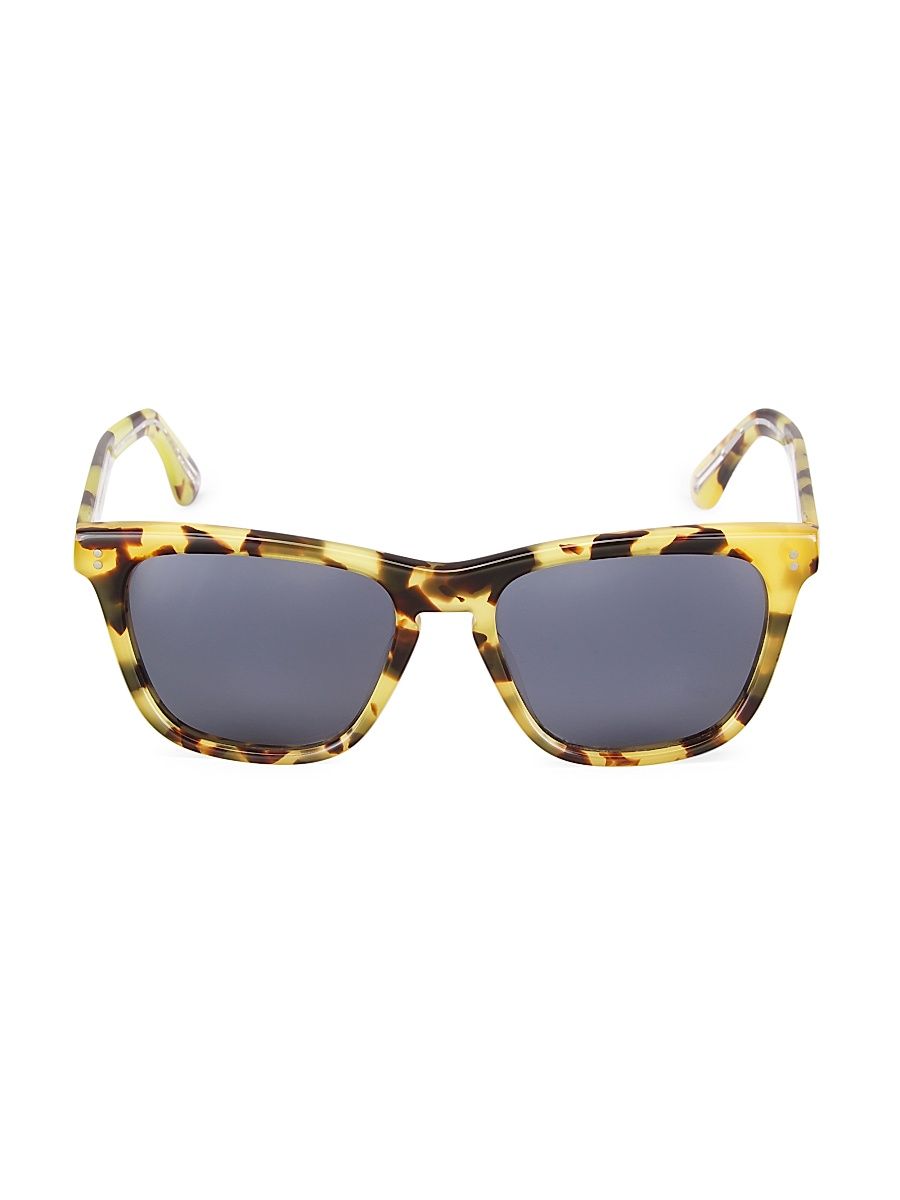 Women's Lynes 55MM Pillow Sunglasses - Yellow Tortoise