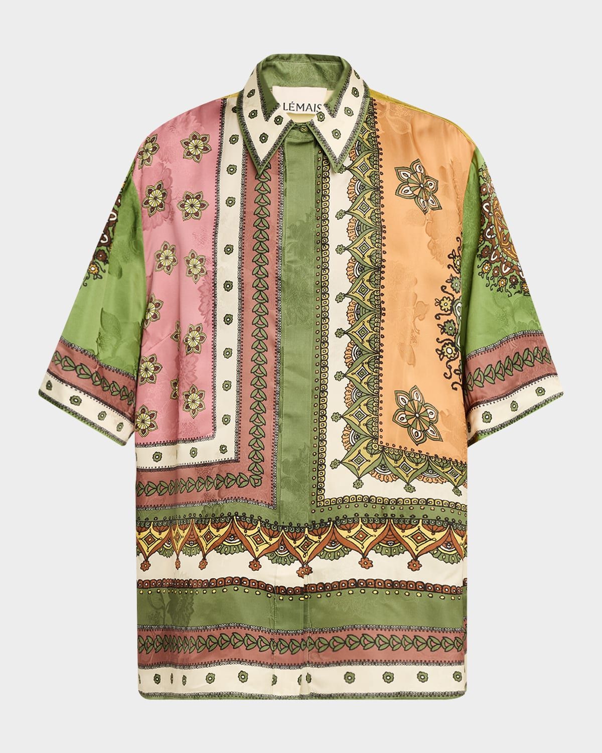 Contina Floral-Print Viscose Shirt