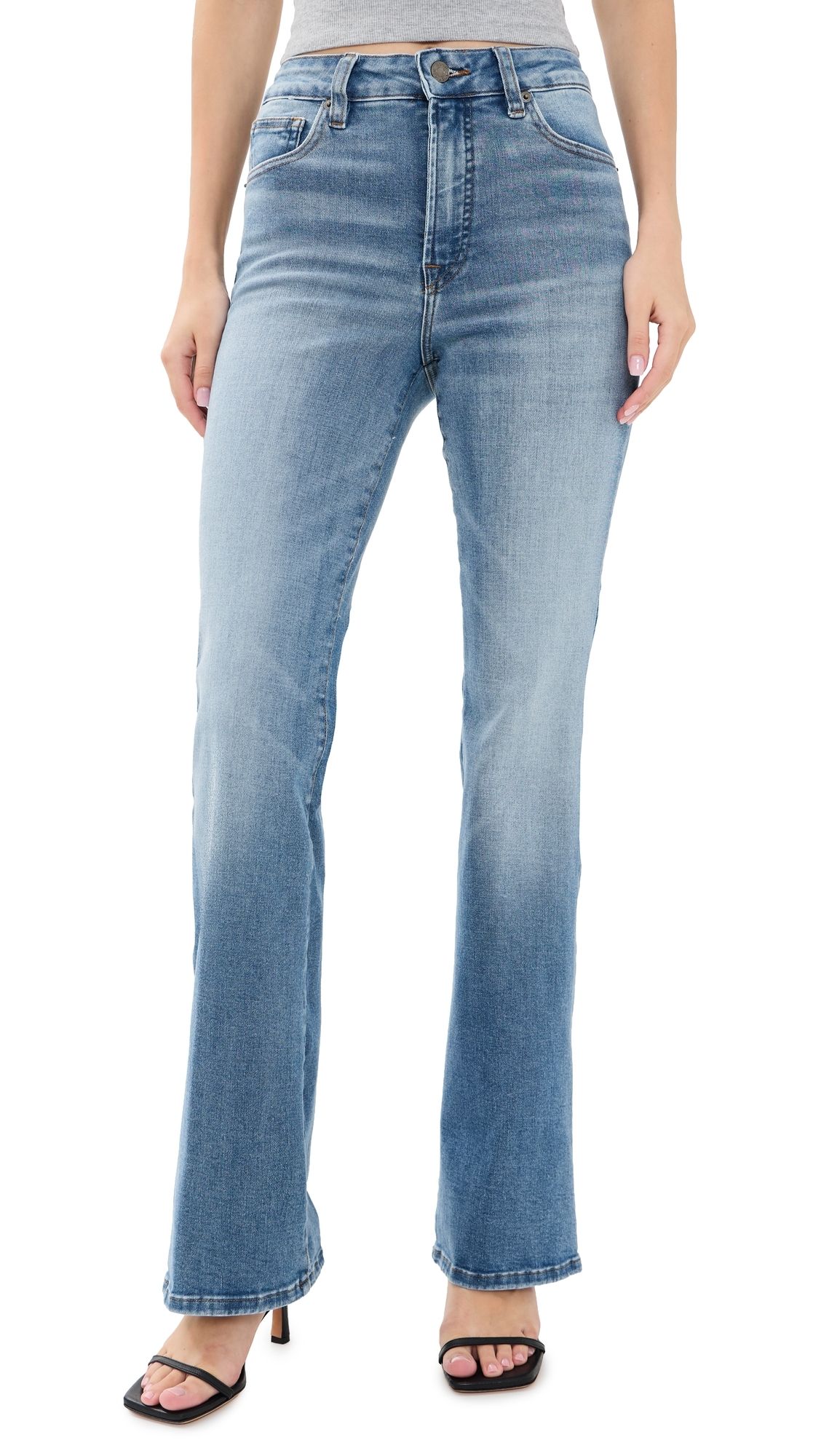 Good American Good Classic Bootcut Jeans Indigo518 4