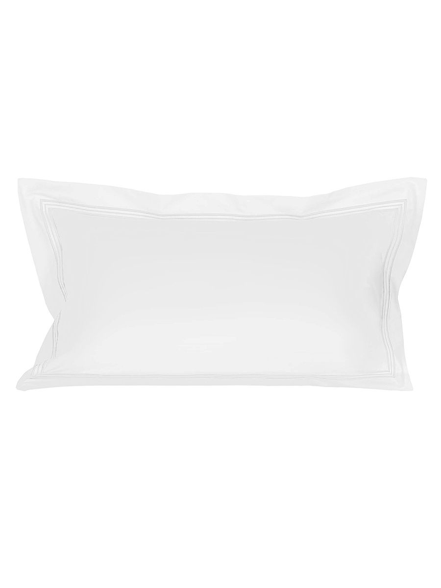 Triplo Popeline 250 Thread Count Sham - White Milk - Size King