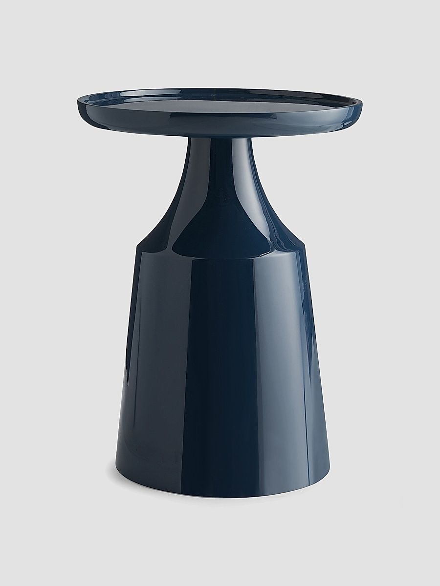 Turnin Fiberglass Side Table - Blue