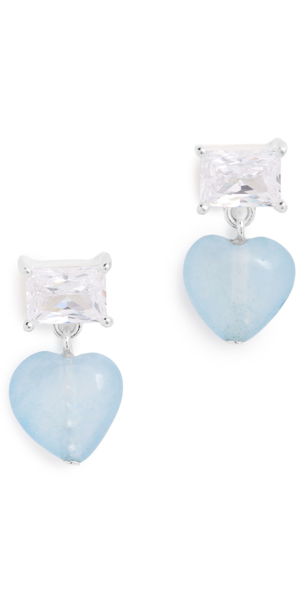 Completedworks The Heart's Window Earrings Silver Plated Blue One Size