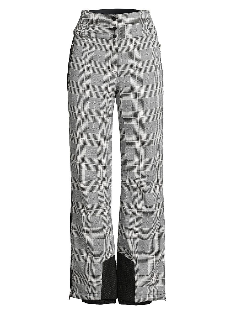 Women's Legacy Prince of Wales Check Pants - Black Ivory - Size 6