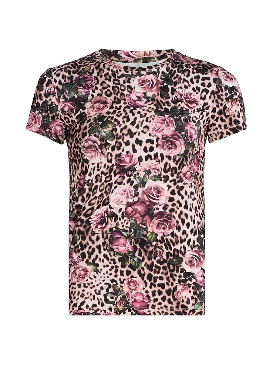 Women's Ressi Cheetah Print T-Shirt - Multi Rose Cheetah - Size XL