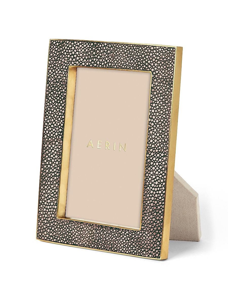 Classic Embossed Shagreen Picture Frame - Size 4 x 6