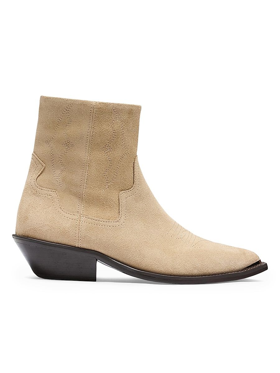 Men's Michael Western Suede Boots - Brown - Size 12