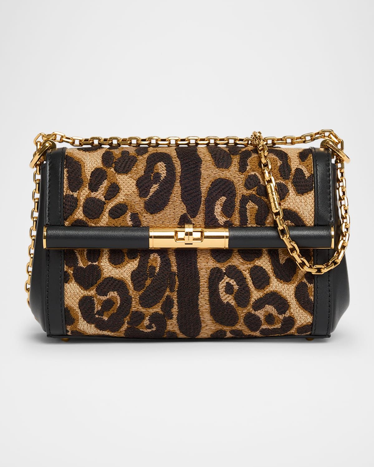 Marlene Leopard Chain Crossbody Bag