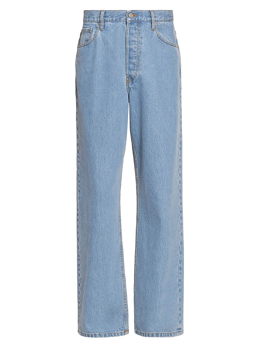 Men's Pine Relaxed Wide-Leg Jeans - Light Blue - Size 33