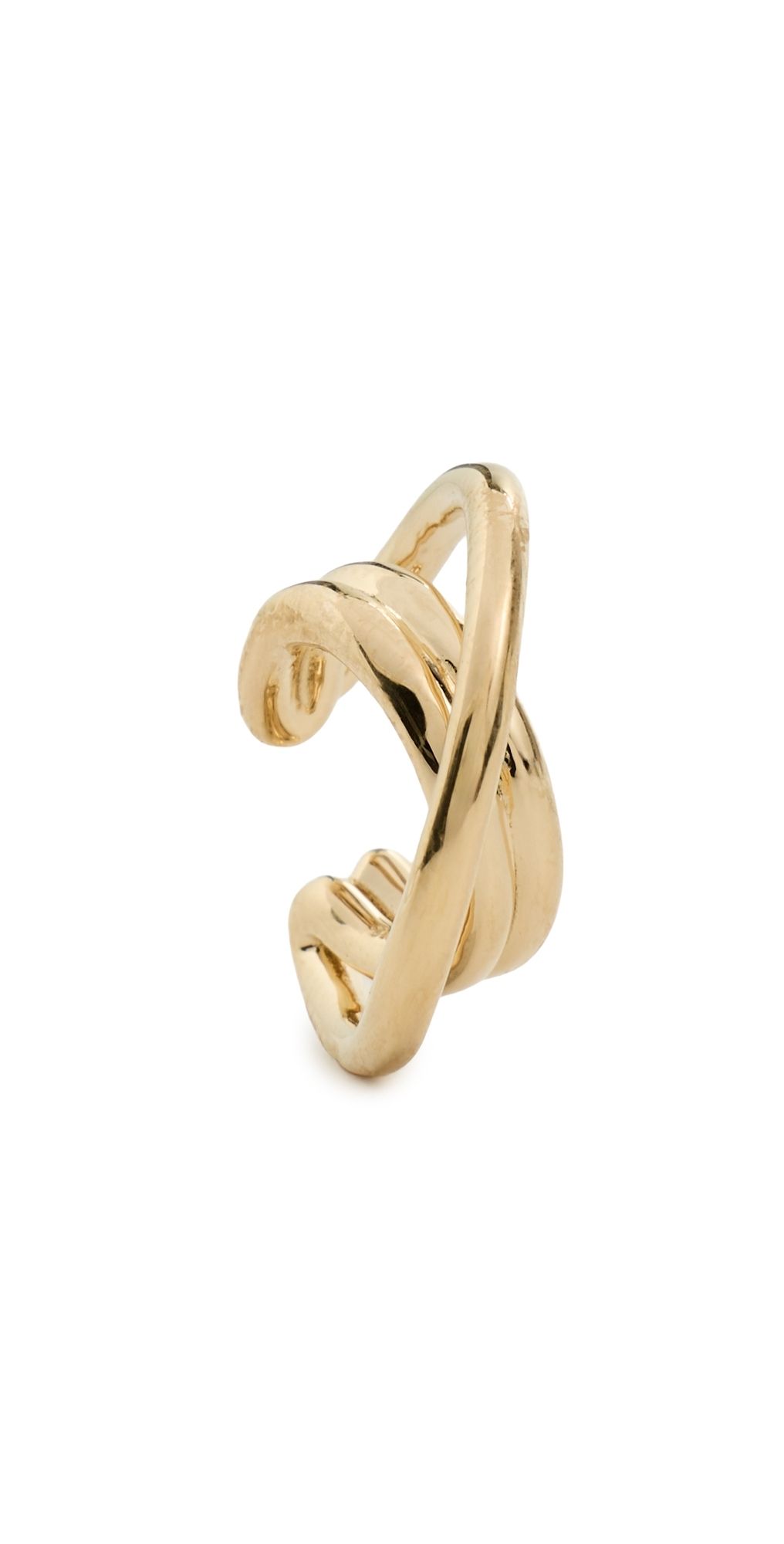 Otiumberg Loom Ear Cuff Gold One Size