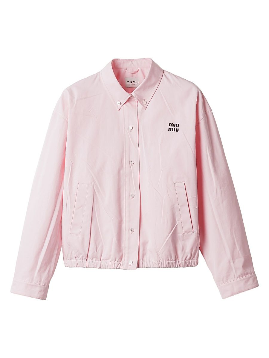 Women's Poplin Blouson Jacket - Pink - Size 6
