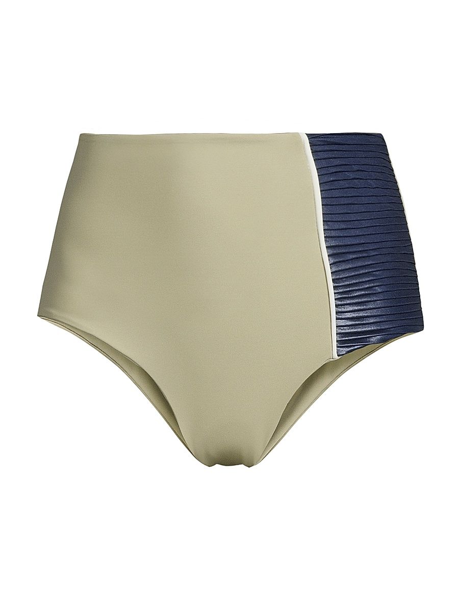 Women's Frida High-Waist Bikini Bottom - Sage Navy - Size XS