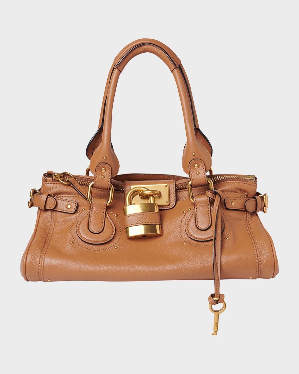 Paddington Padlock Shoulder Bag in Leather