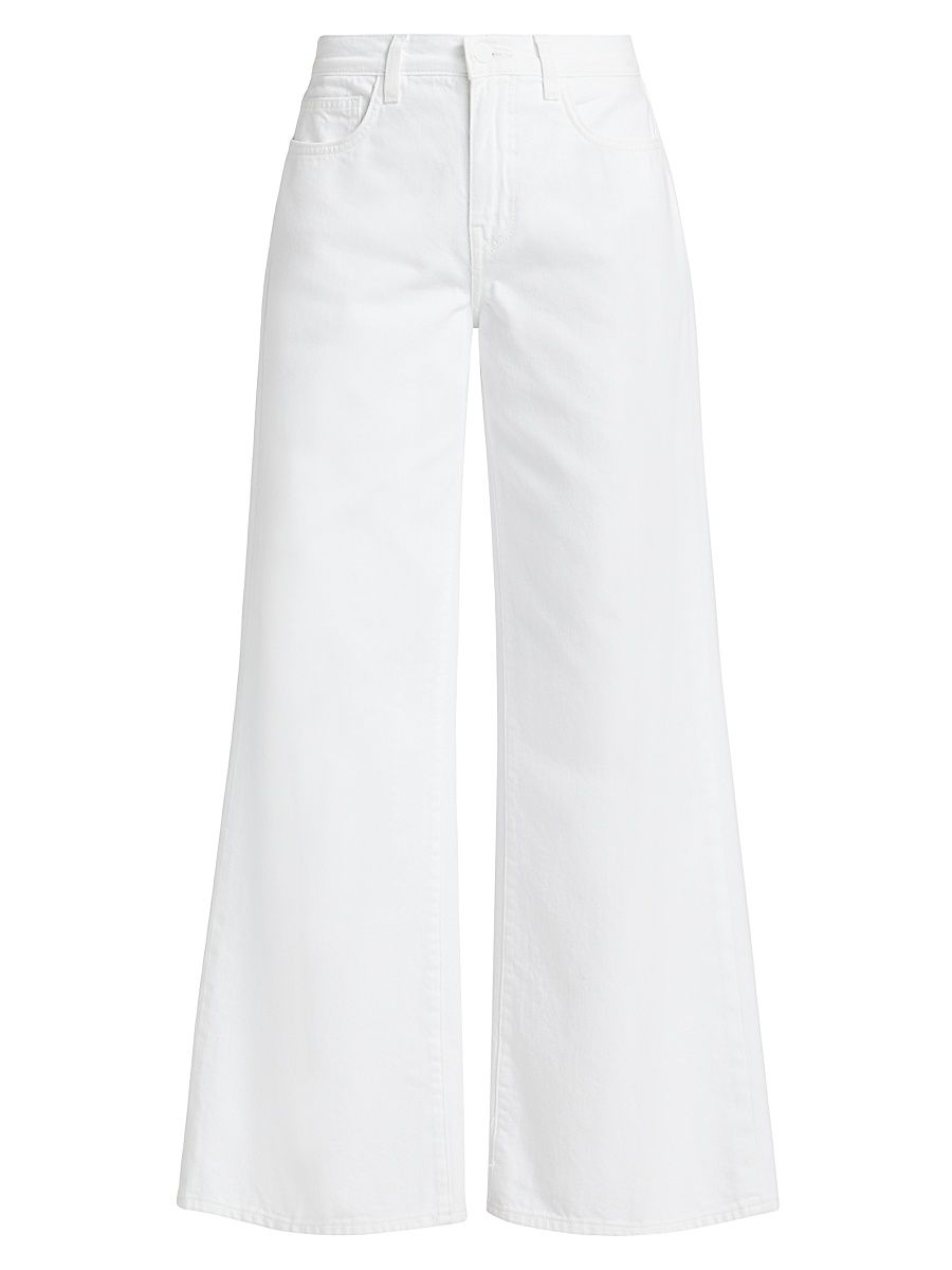 Women's Alicent High-Rise Sneaker Wide-Leg Jeans - Blanc - Size 31