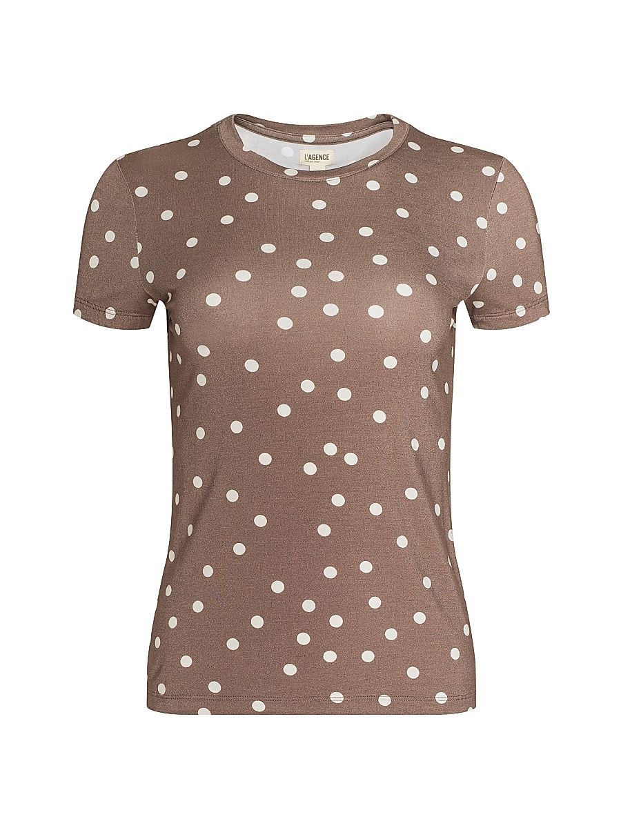 Women's Ressi Polka Dot T-Shirt - Cardamom Polka Dot - Size XL