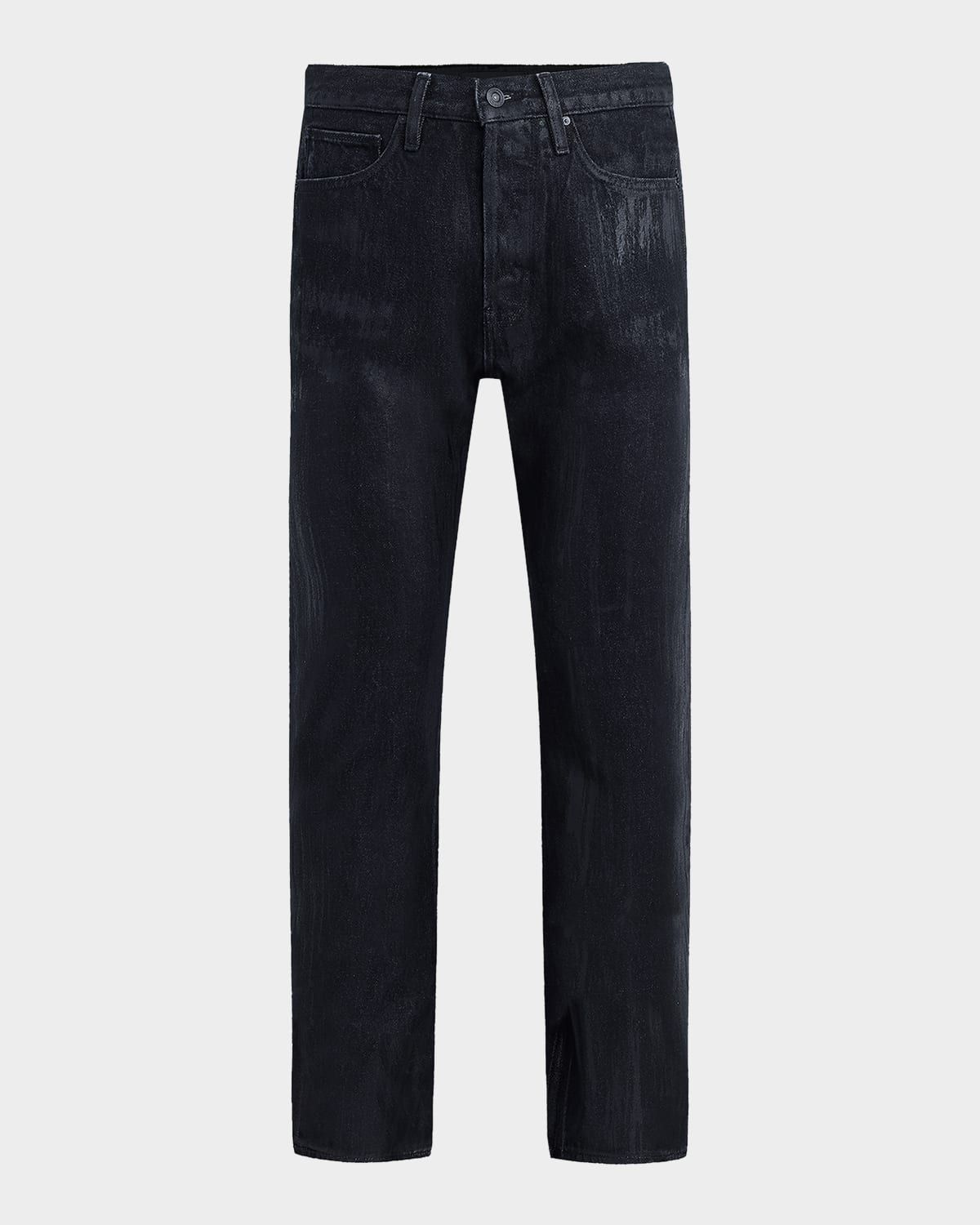 Men & apos;s Wes Coated Denim Straight-Leg Jeans
