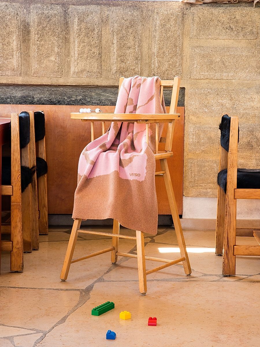 Cotton Baby Blanket - Copper Pink