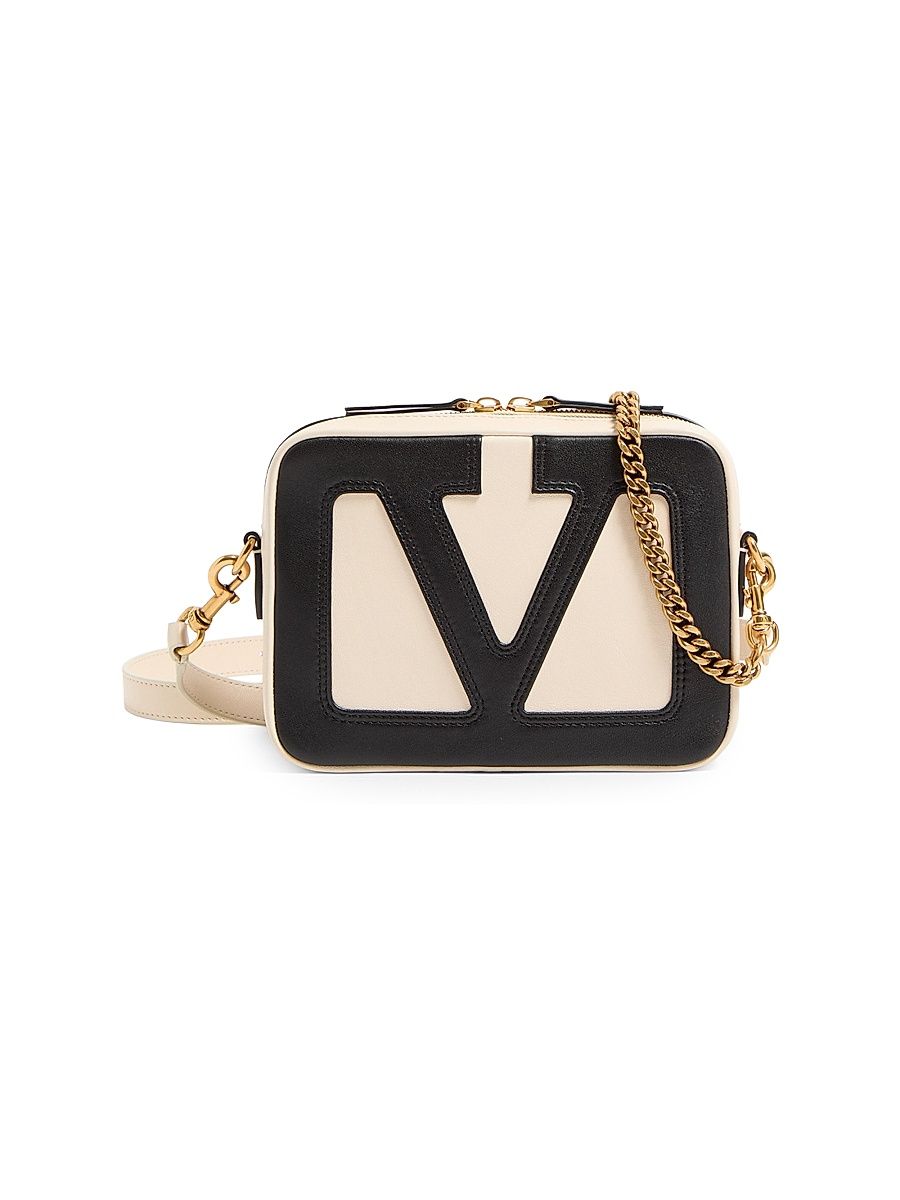 Men's Viva Superstar Nappa Leather Crossbody Bag - Black Spice