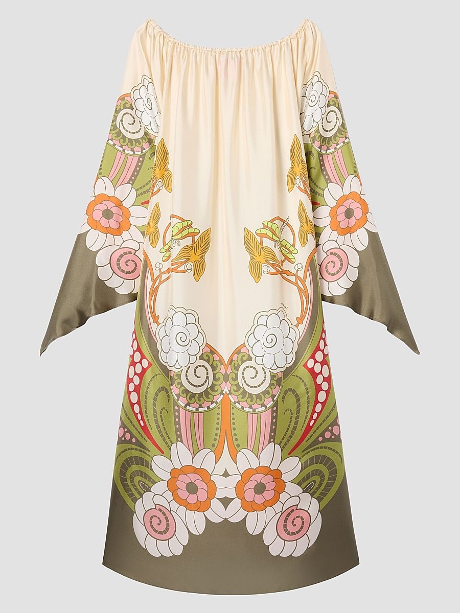 Women's Goddess Dress - Ambrosia Placee Ivory - Size Large