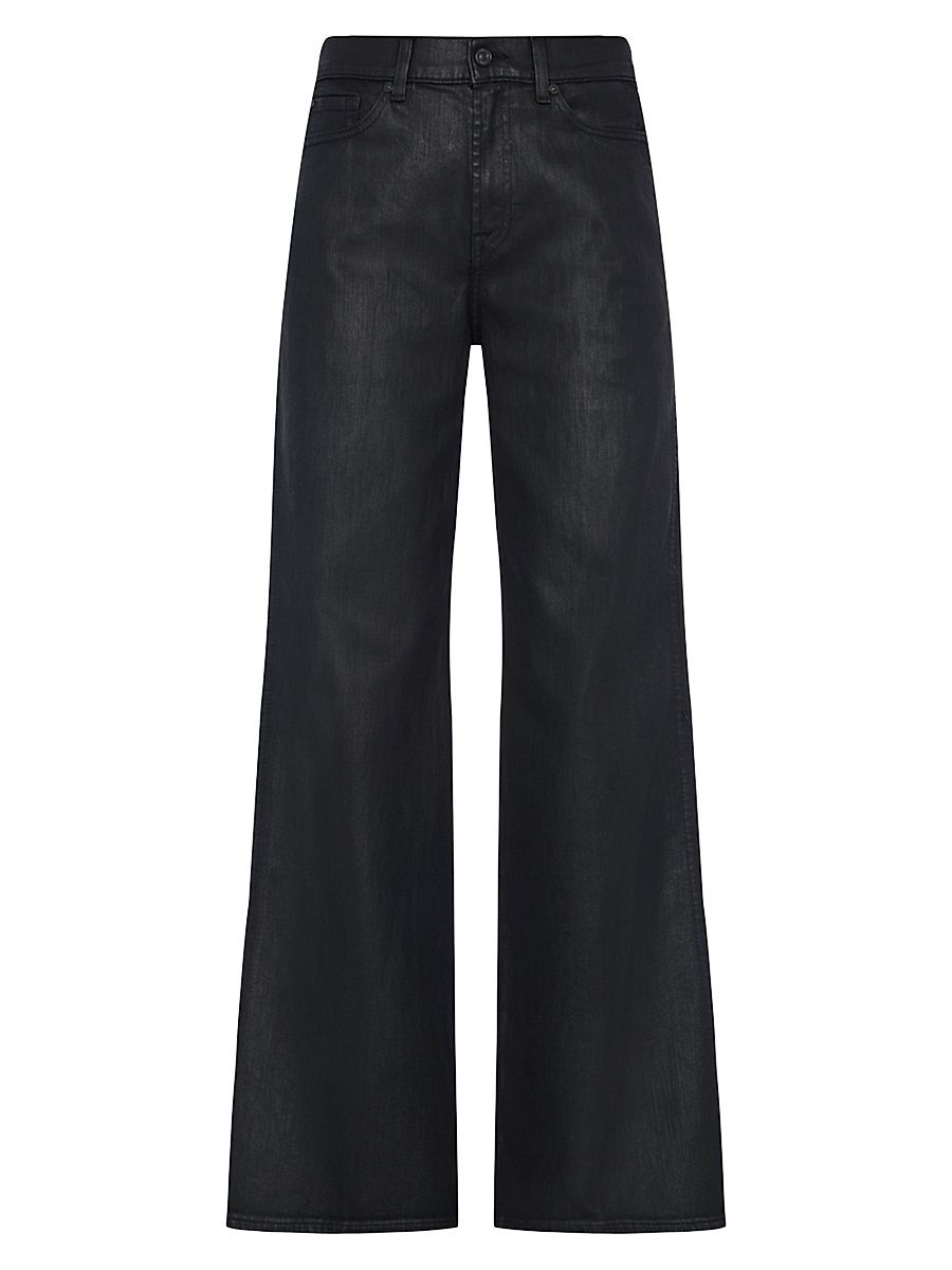 Women's Lotta Wide-Leg Coated Jeans - Jet Setter - Size 30