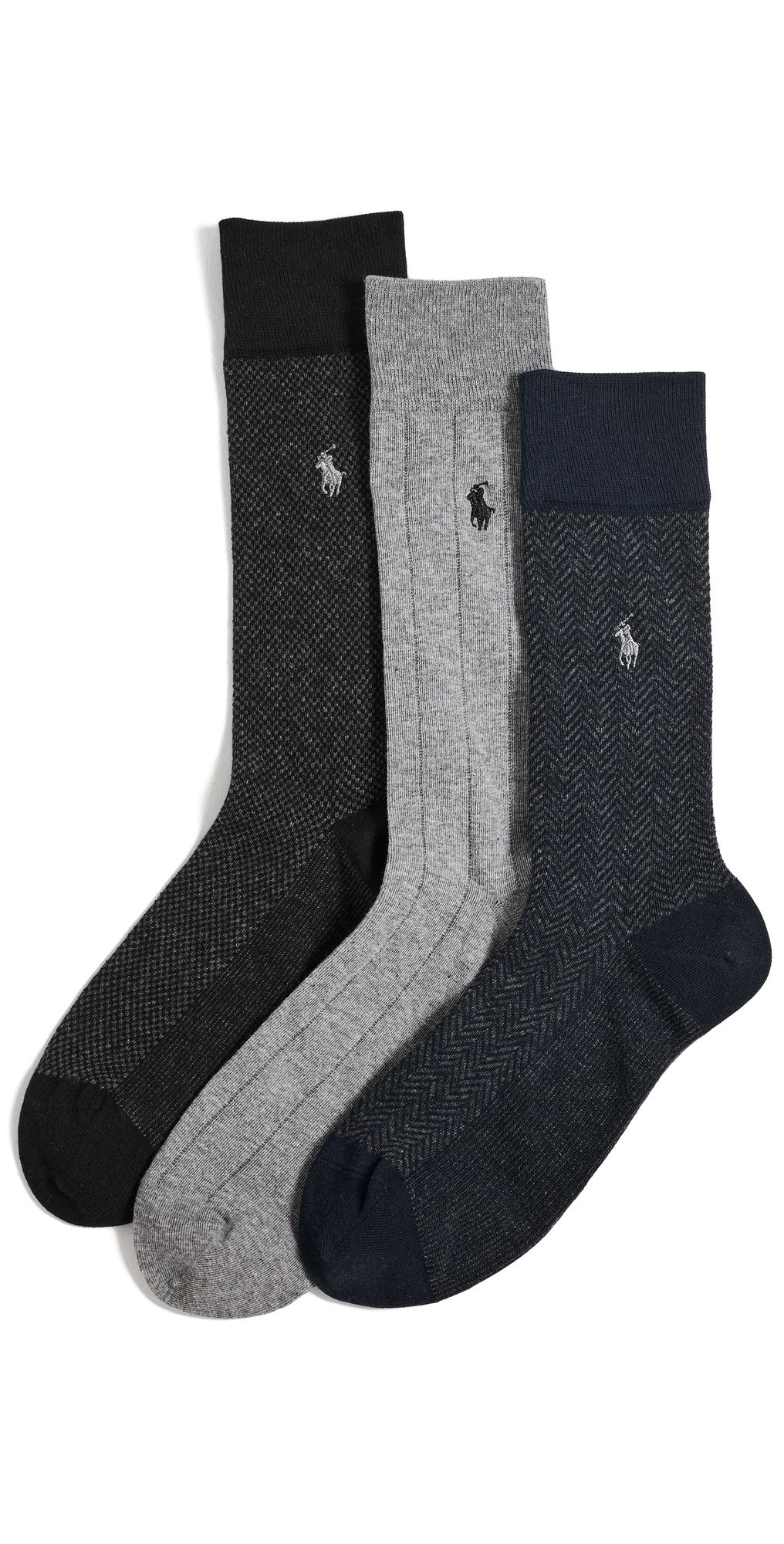 Polo Ralph Lauren Polo Bear Ribbed Crew Socks Navy 10-13