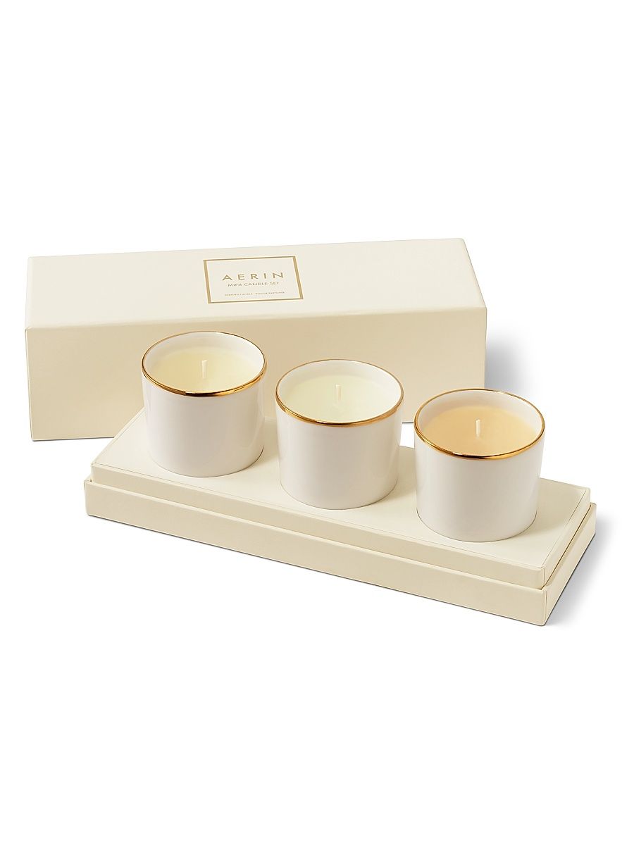 3-Piece Mini Candle Set - Cream