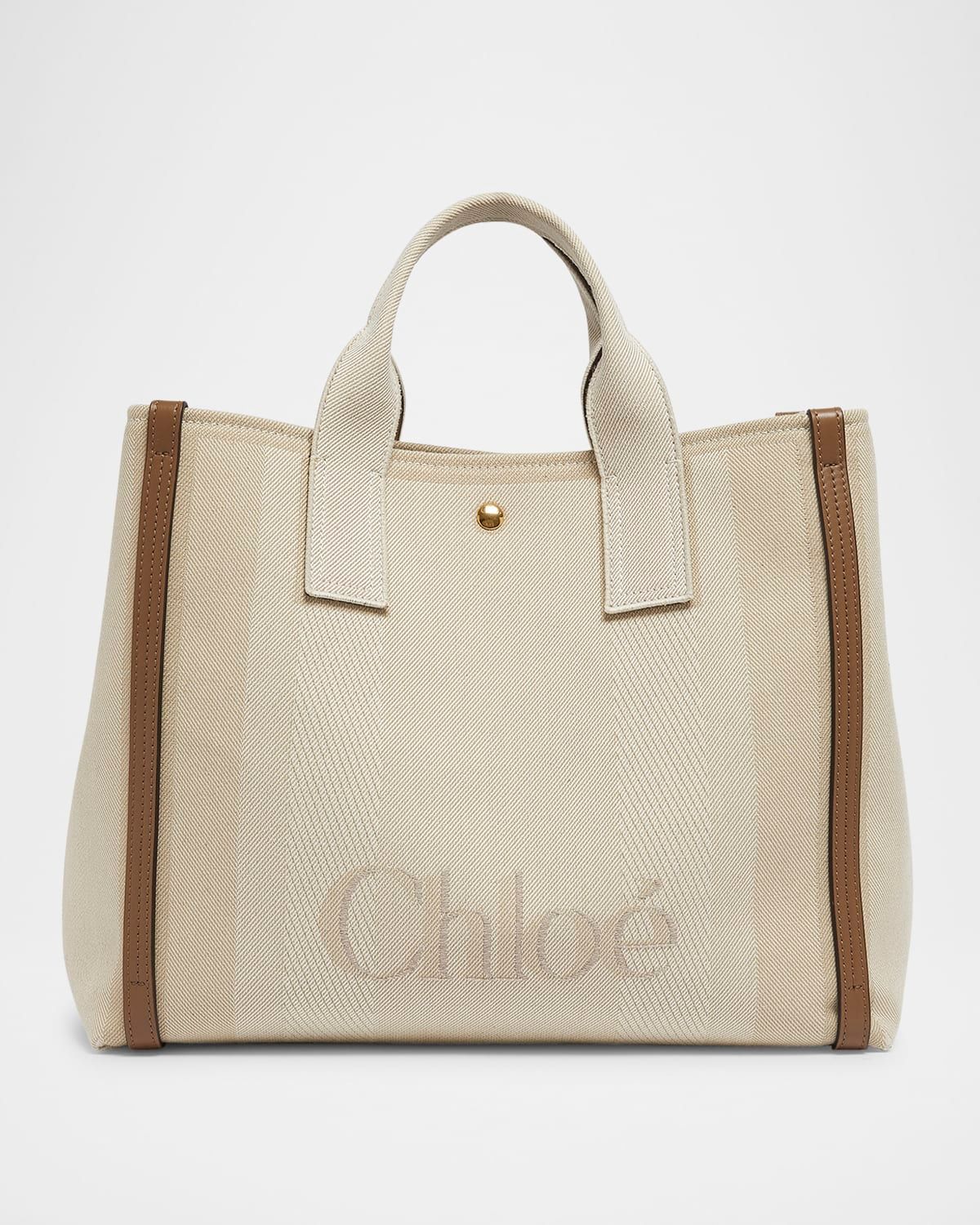 Large Carry Tote Bag in Jacquard Canvas