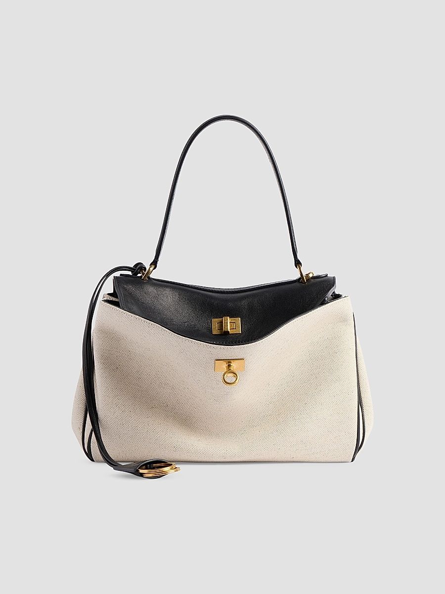 Balenciaga Women's Rodeo Top Handle Bag - Beige Black