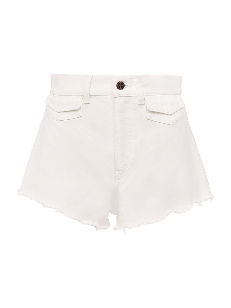 Women's Twill Cut-Off Shorts - White - Size 27