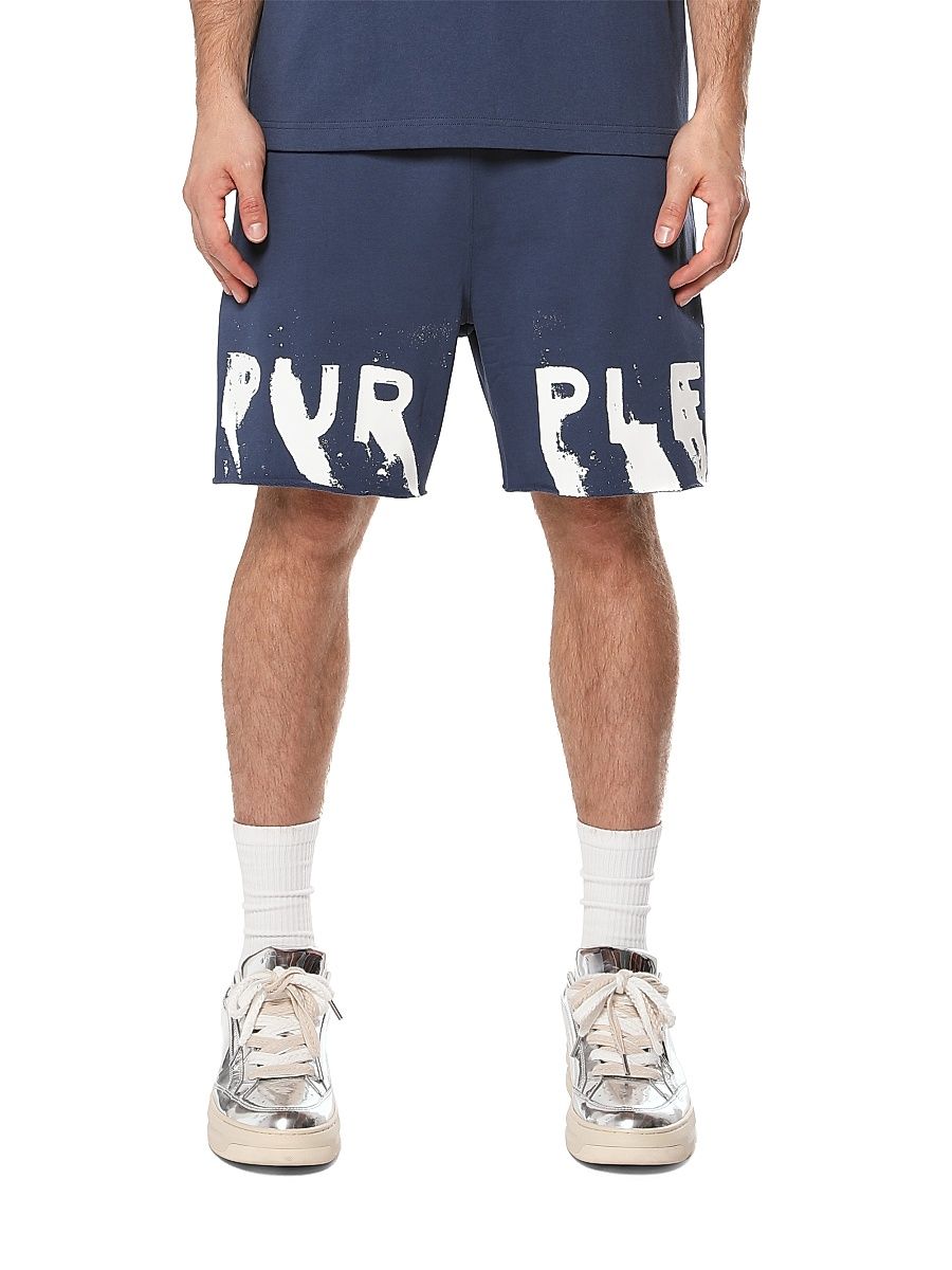 Men's Logo Fleece Shorts - Blue - Size XXL