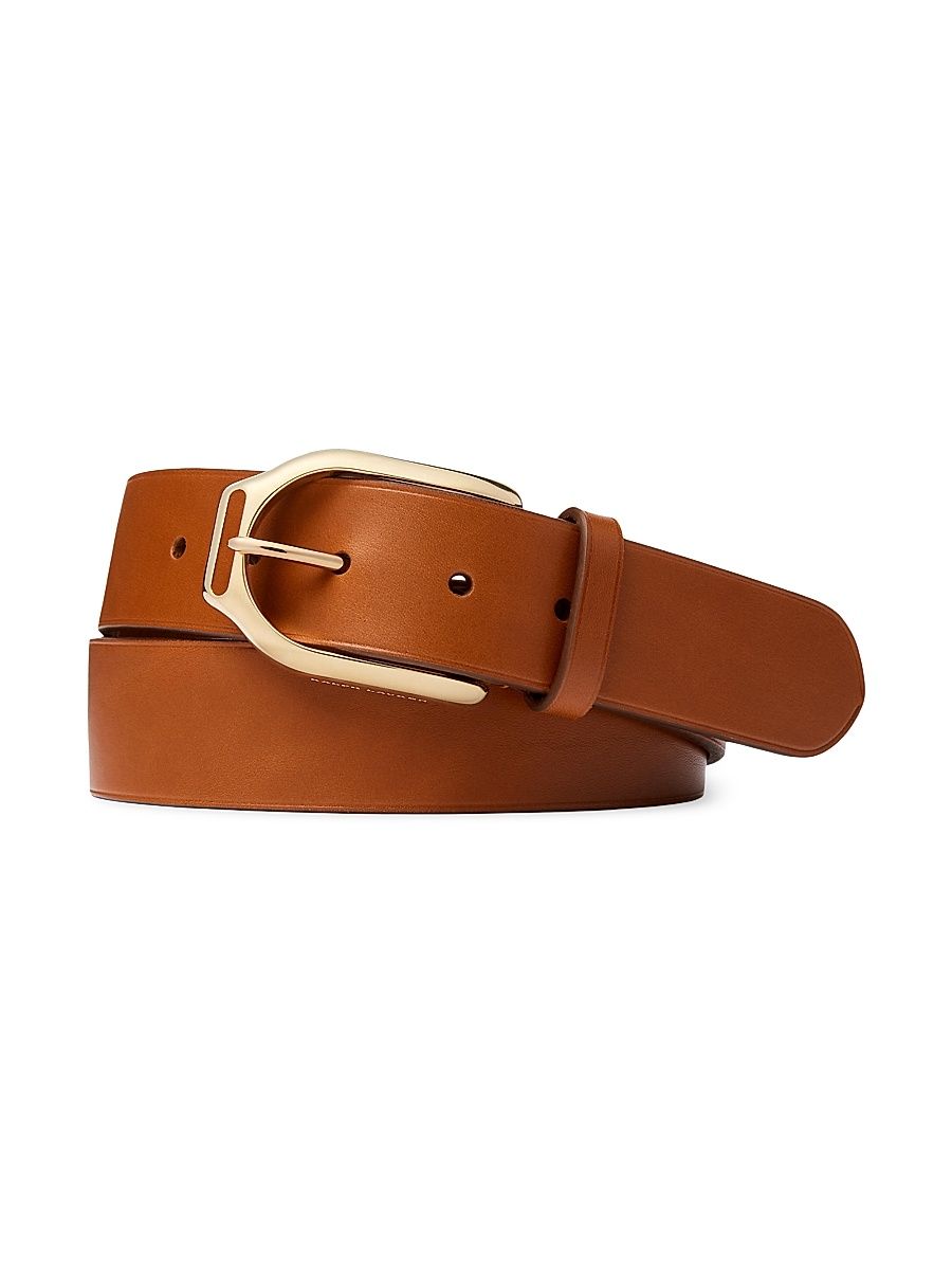 Men's Vachetta Leather Belt - Tan - Size 38