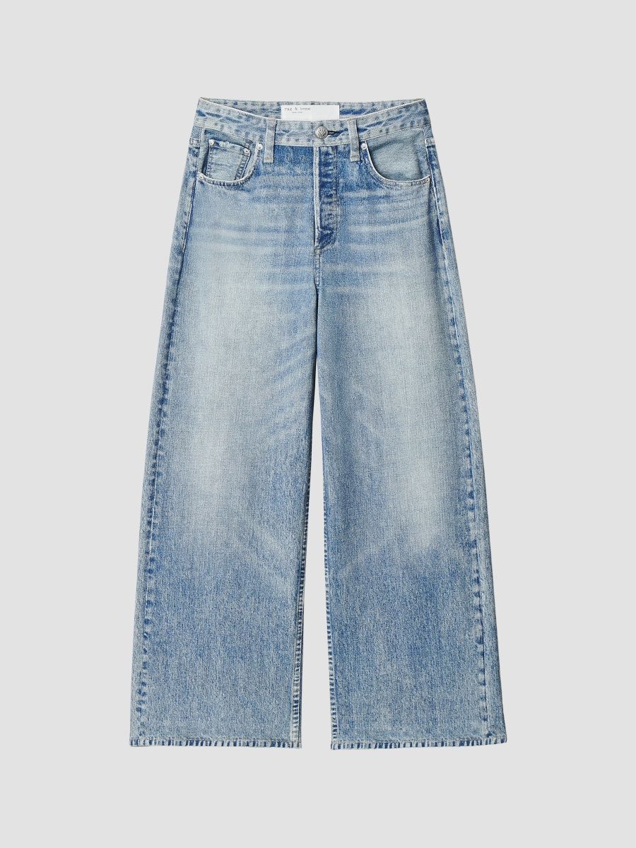 rag & bone Women's rb Miramar Andi Wide-Leg Jeans - Scarlet - Size 30