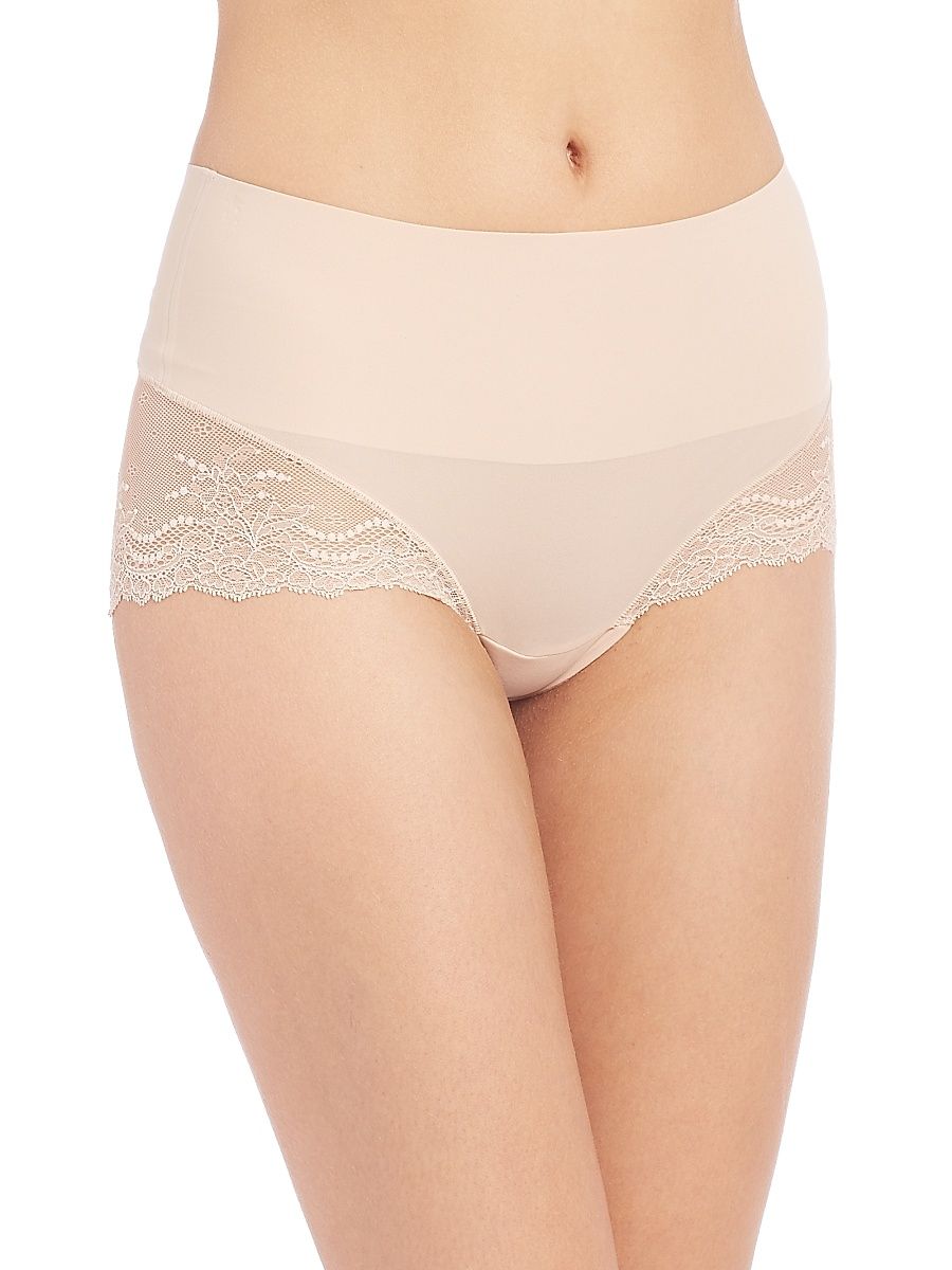 Undie-tectable Lace Hi-Hipster Panty - Soft Nude - Size XL