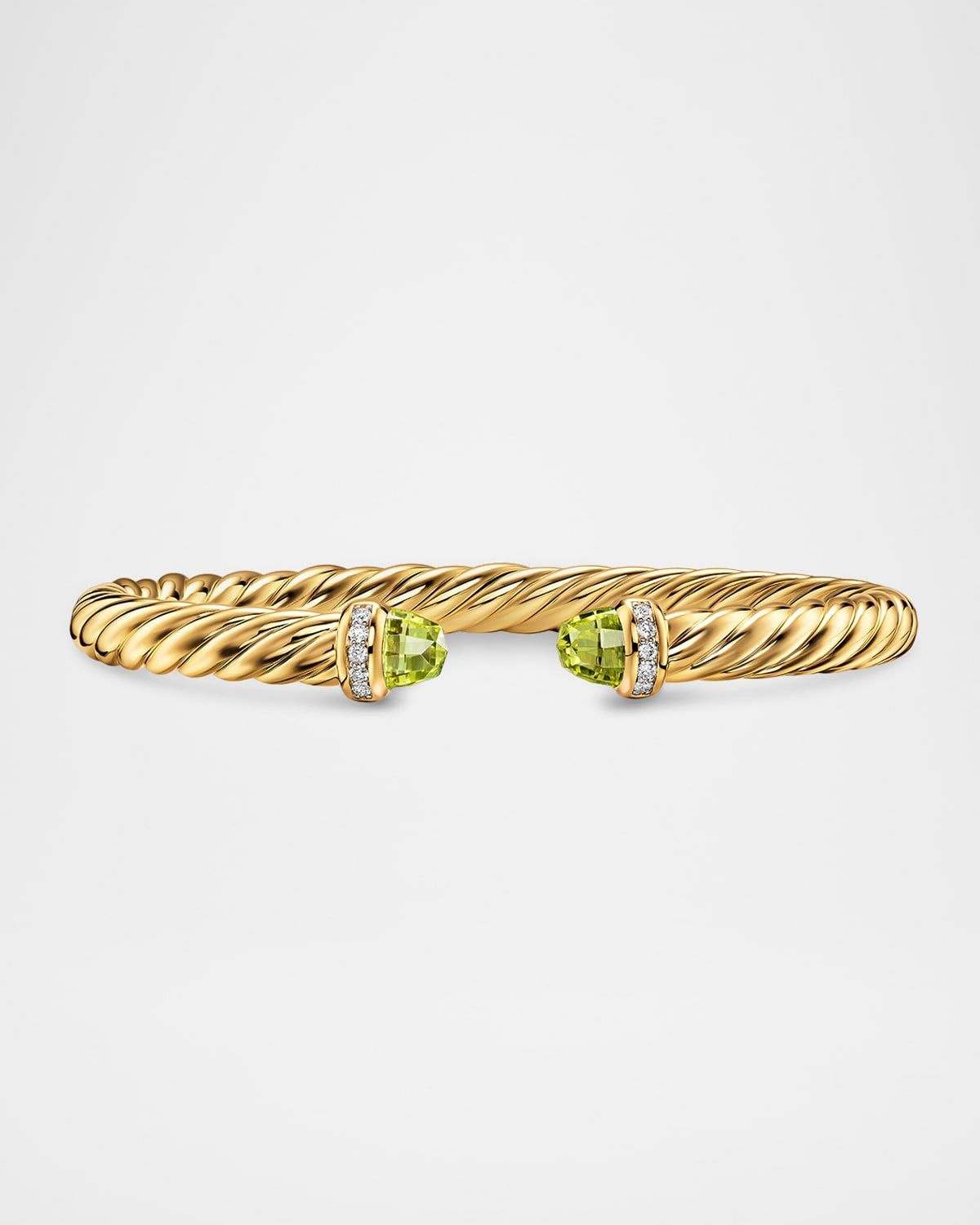 Cablespira Flex Bracelet with Gemstones and Diamonds in 18K Gold