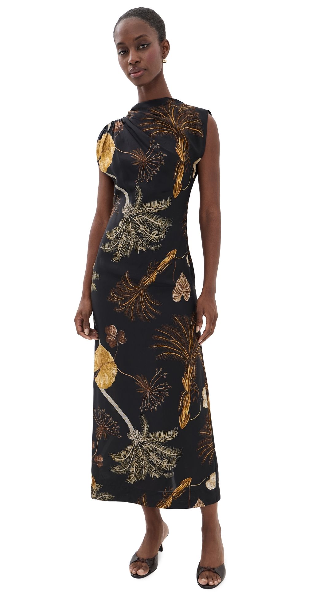 Isla & White Diana Midi Dress Malibu XL