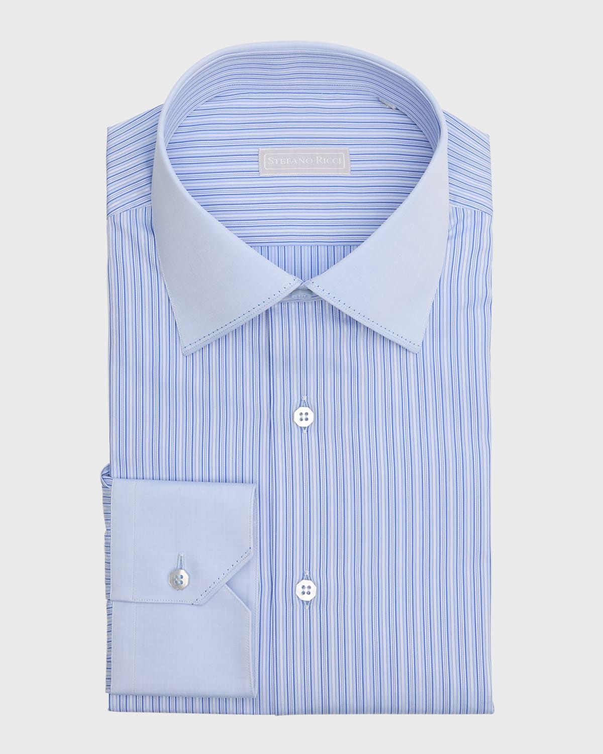 Men & apos;s Cotton Tonal Stripe Dress Shirt