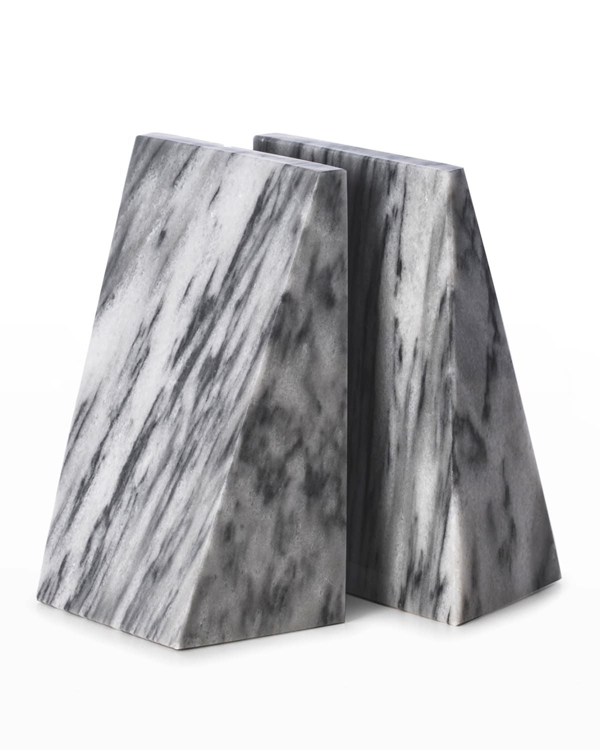 Men & apos;s Solid Marble Wedge Bookends