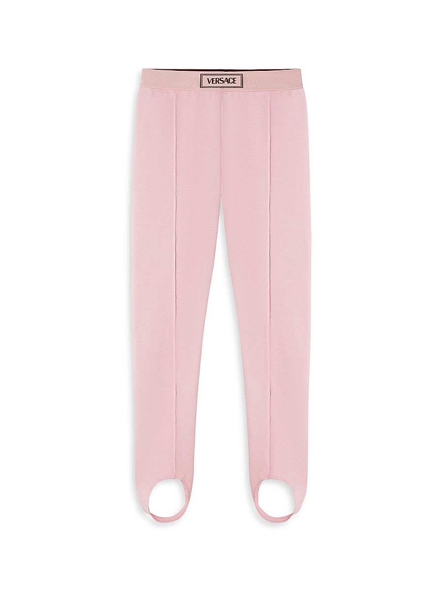 Little Girl's & Girl's Logo Jersey Leggings - Pastel Pink - Size 14