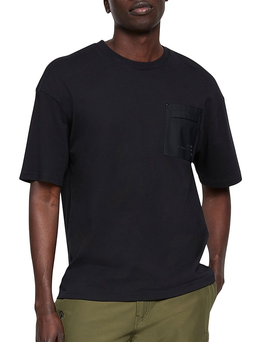 Men's Dalon Cotton T-Shirt - Black - Size XL