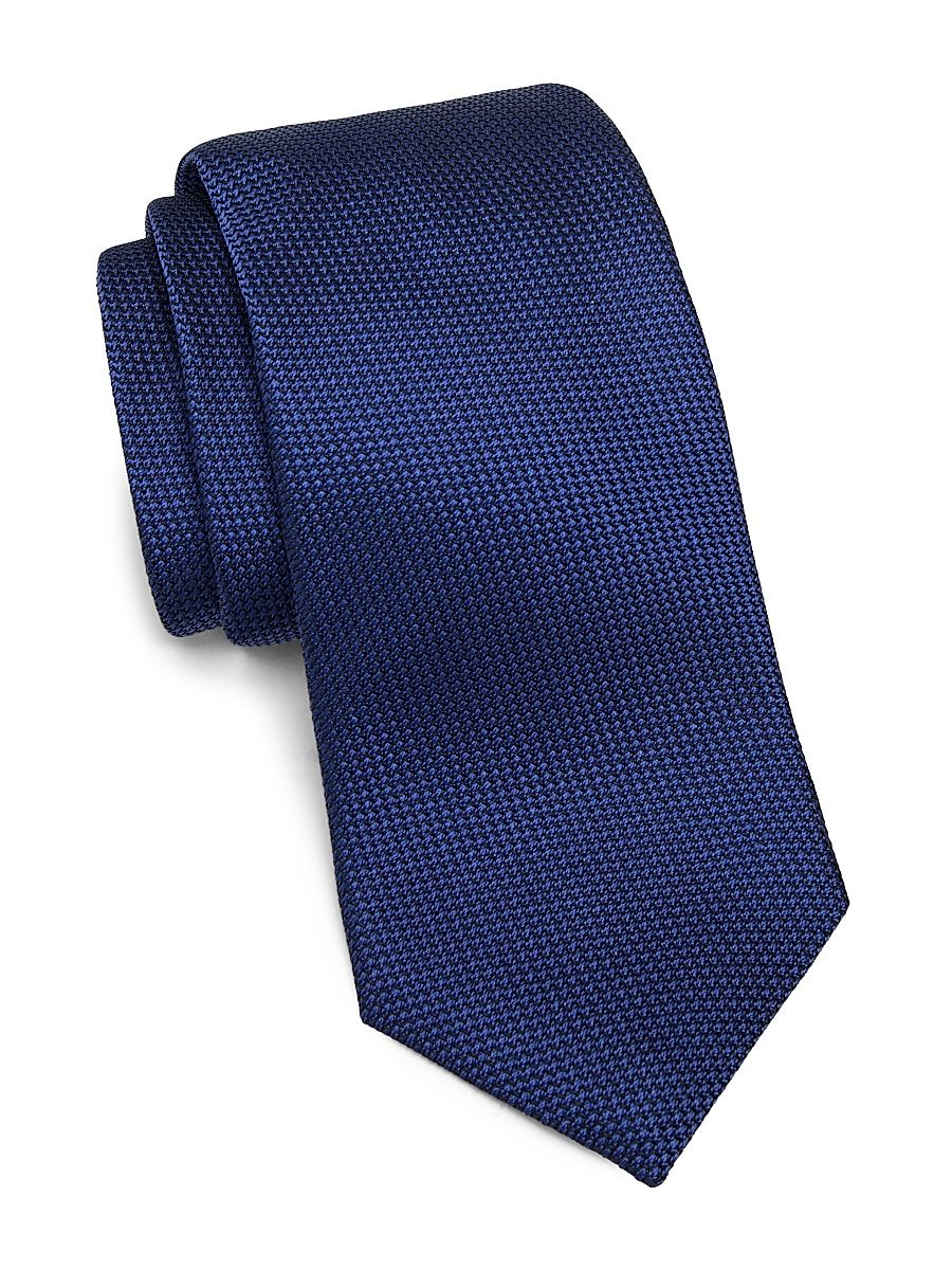 Men's New Grenadine Silk Tie - Blue