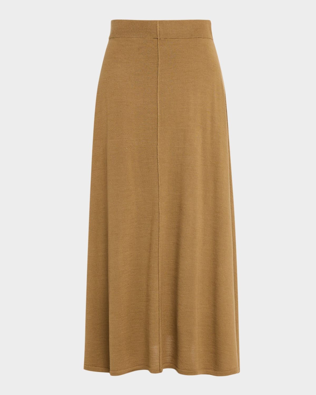 Fine Wool Silk Handkerchief Hem Skirt