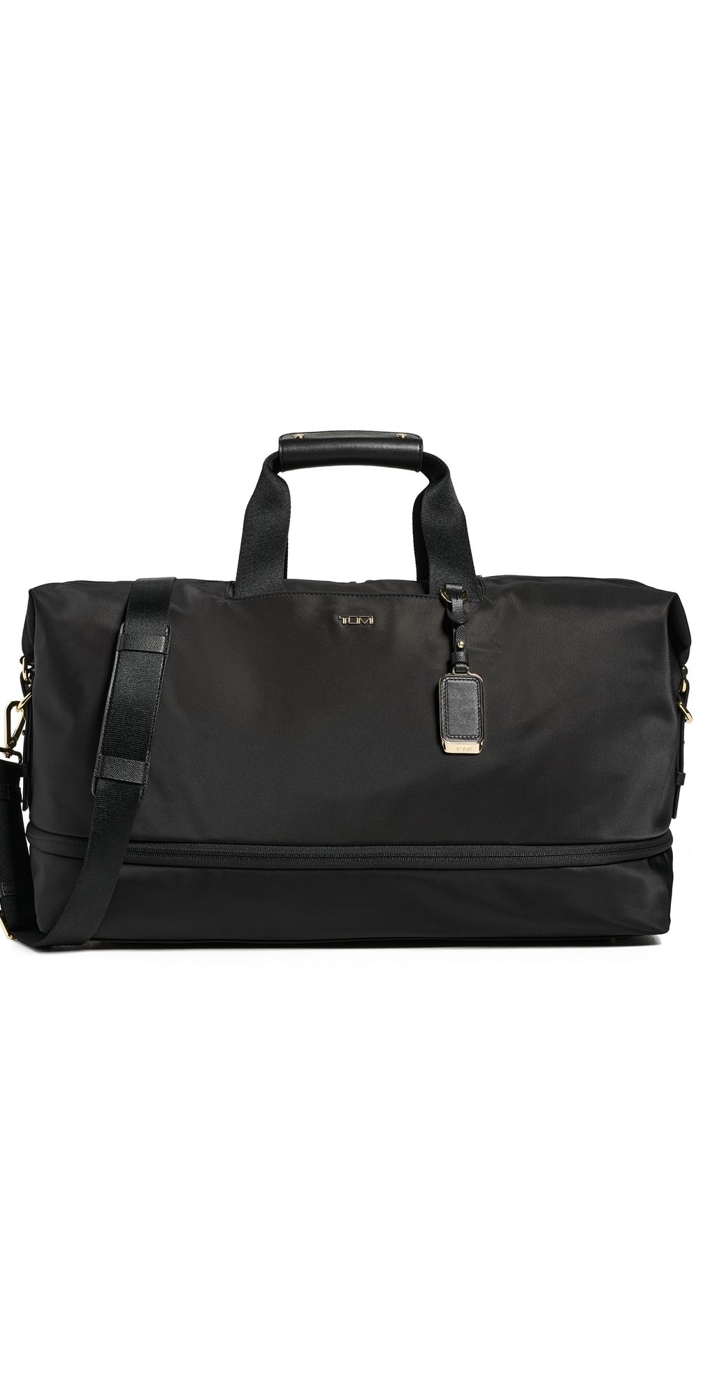 TUMI Rhys Expandable Duffel Black/Gold One Size